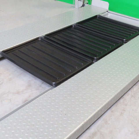 Opvangbak voor 4 koloms parkeerbrug (set van 3)